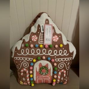 Gingerbread house pillow